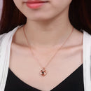 BestWishes Caja de Rosa Eterna | Collar "Te Amo" en 100 Idiomas en Oro Rosa + Bolsa de Regalo Gratis - [PROMOCIÓN DISPONIBLE SOLO HOY]