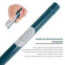CleanFlush Cepillo de Silicona Flexible para Inodoro con Mango Largo y Colgante de Pared sin Perforación para el Hogar - [PROMOCIÓN DISPONIBLE SOLO HOY]