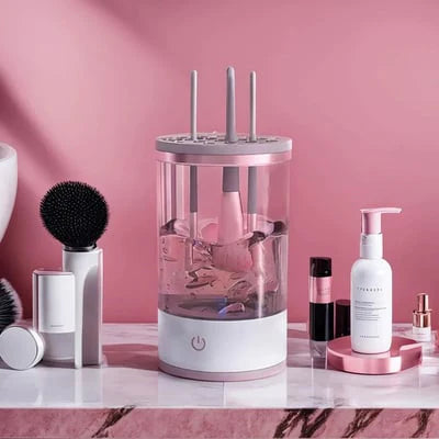 BrushCare Magic limpiador de brochas de maquillaje eléctrico - [PROMOCIÓN DISPONIBLE SOLO HOY]