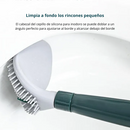 CleanFlush Cepillo de Silicona Flexible para Inodoro con Mango Largo y Colgante de Pared sin Perforación para el Hogar - [PROMOCIÓN DISPONIBLE SOLO HOY]