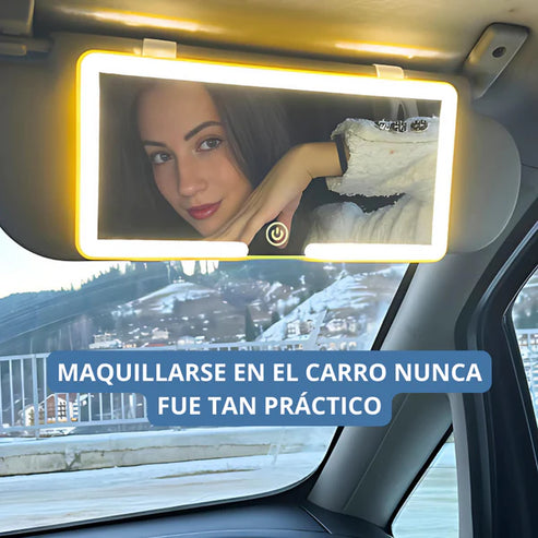 Glowmirror Espejo De Lujo LED para Coche - [PROMOCIÓN DISPONIBLE SOLO HOY]