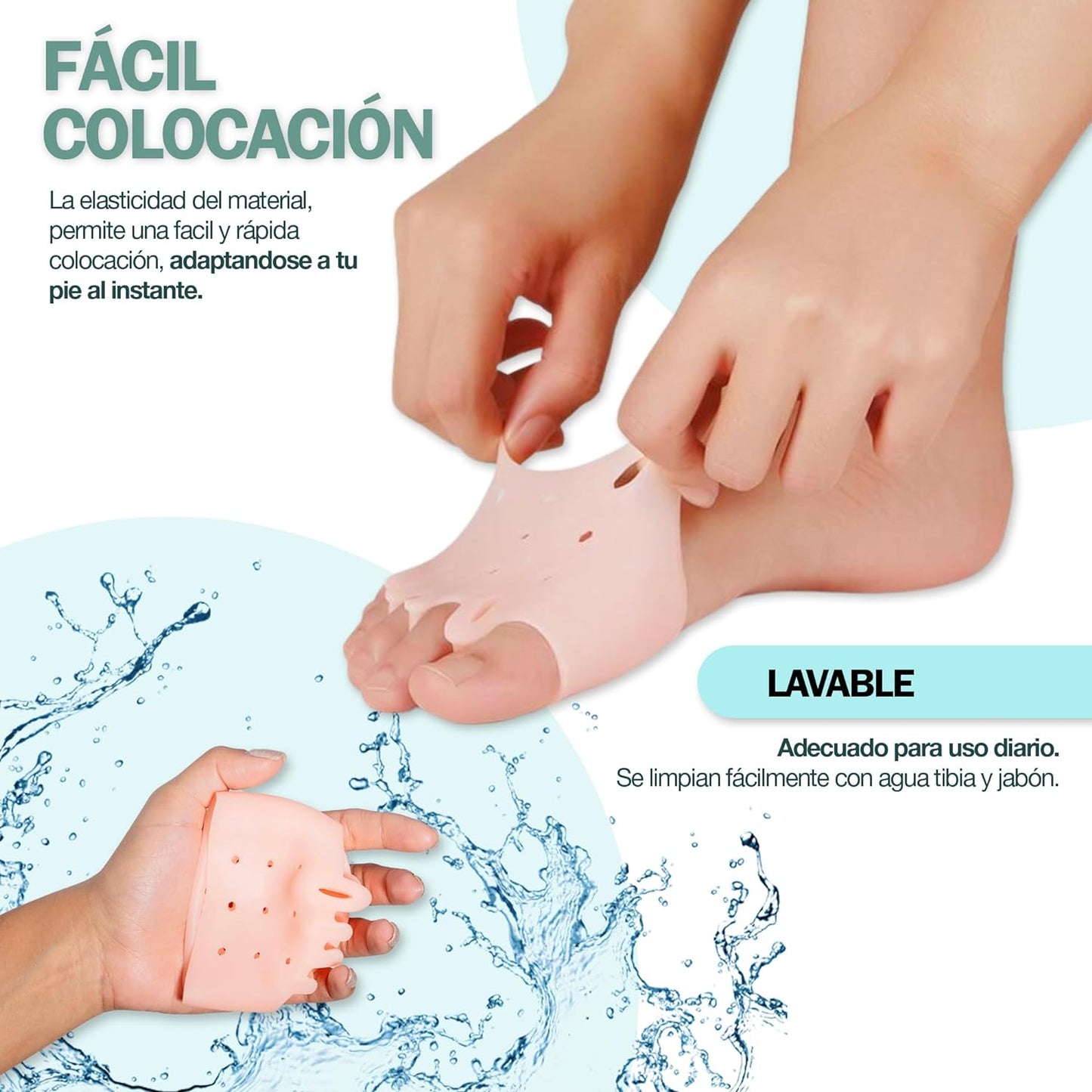 TheraToes Almohadillas Terapéuticas con Separador de Dedos - [PROMOCIÓN DISPONIBLE SOLO HOY]