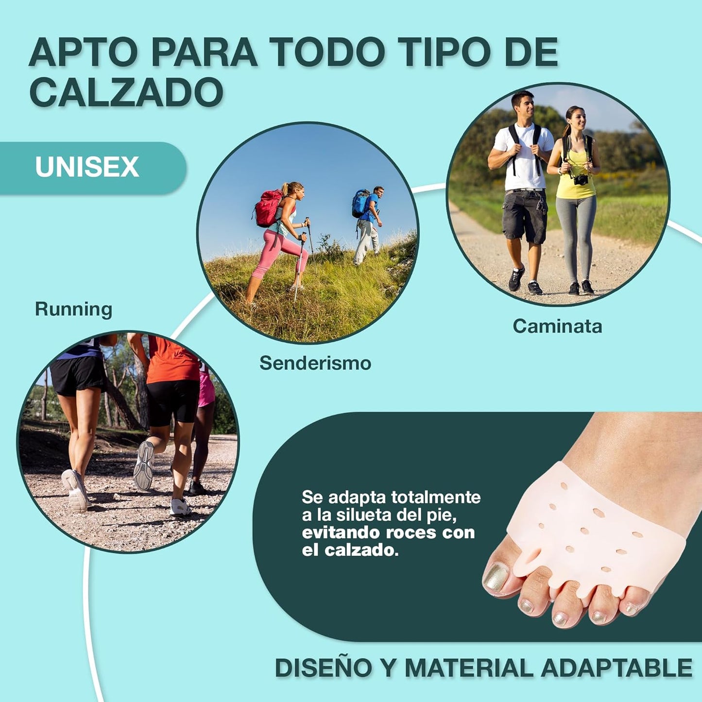 TheraToes Almohadillas Terapéuticas con Separador de Dedos - [PROMOCIÓN DISPONIBLE SOLO HOY]
