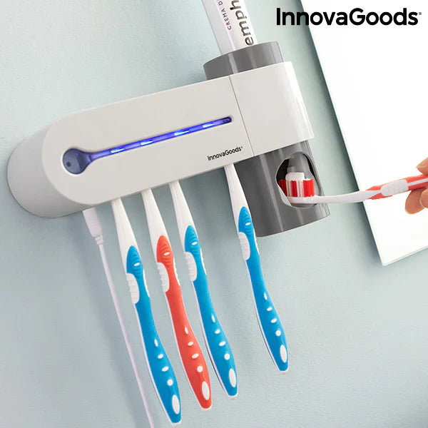 CleanBrush ESTERILIZADOR DE CEPILLOS UV PRO + DISPENSADOR DE PASTA - [PROMOCIÓN DISPONIBLE SOLO HOY]