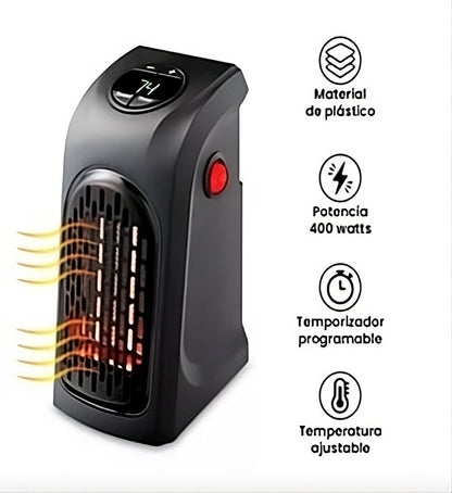 CalorFast Calefactor Enchufe 400 Watts - [PROMOCIÓN DISPONIBLE SOLO HOY]