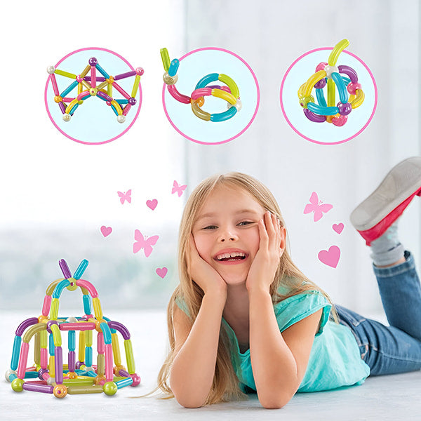 SUPERBLOCK Juego de bloques de construcción magnéticos para niños (42 unidades) - [PROMOCIÓN DISPONIBLE SOLO HOY]