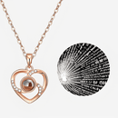 BestWishes Caja de Rosa Eterna | Collar "Te Amo" en 100 Idiomas en Oro Rosa + Bolsa de Regalo Gratis - [PROMOCIÓN DISPONIBLE SOLO HOY]