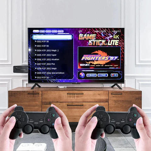Game Stick Retro 4K - Con 10.000 Juegos + 2 Mandos de Regalo - [PROMOCIÓN DISPONIBLE SOLO HOY]