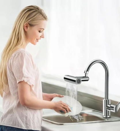 GiroFlow Grifo Giratorio Universal 360° 3 en 1 - [PROMOCIÓN DISPONIBLE SOLO HOY]