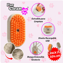 FurClean 360 – Cepillo de Vapor 3 en 1 | Elimina 95% del Pelo Muerto
