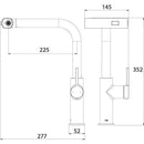 AquaTurn 360 – Acero inoxidable con 4 modos de chorro