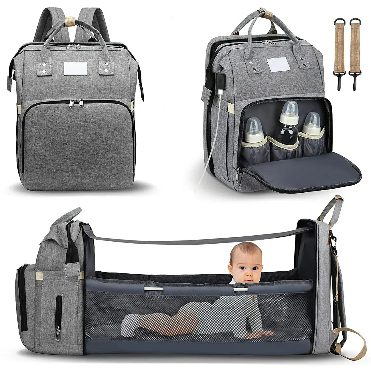 MOCHILA PAÑALERA IMPERMEABLE - [PROMOCIÓN DISPONIBLE SOLO HOY]