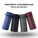 Pack de 4 Calzoncillos de Lujo Antibacterianos de Bambú